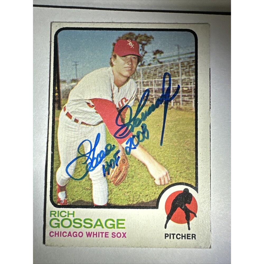 Rich Goose Gossage 1973 Topps Signed Rookie Card MLB HOF Auto Autograph